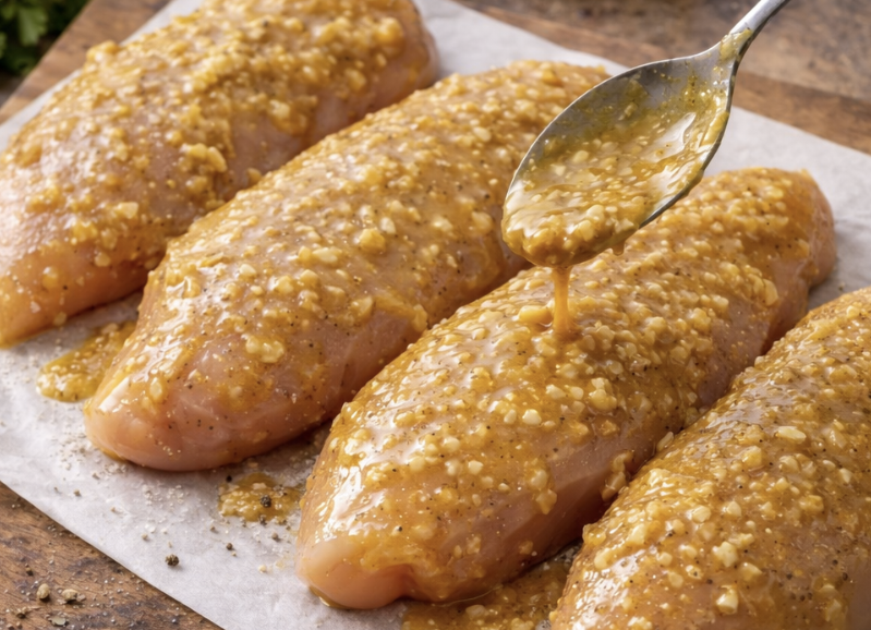 Hähnchen in Honig-Senf-Kruste_3