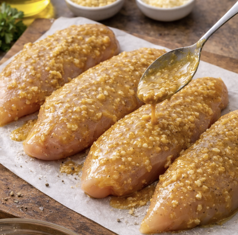 Hähnchen in Honig-Senf-Kruste_3