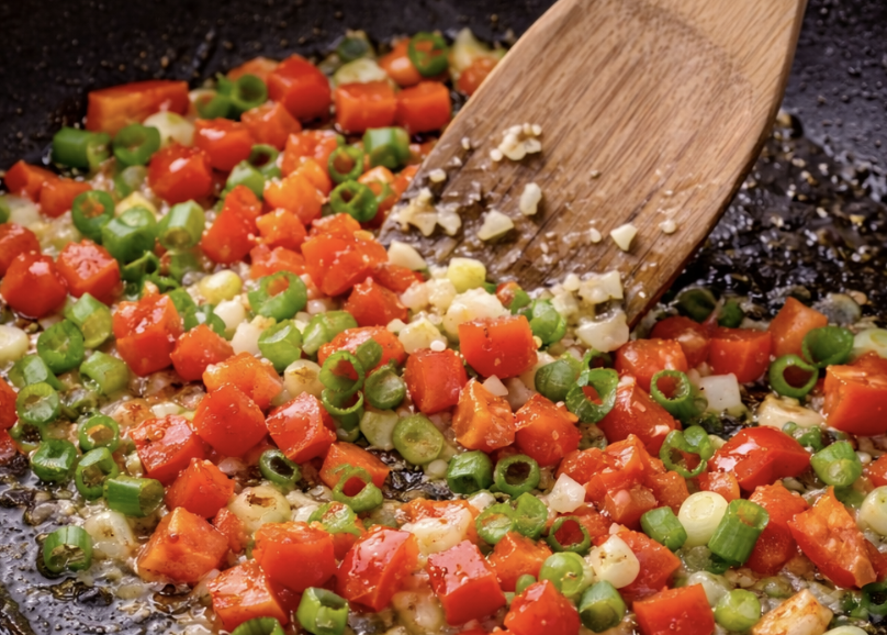 Gebratener Reis mit Ananas und Garnelen_3