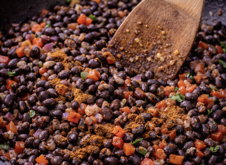 Tacos mit schwarzen Bohnen und Avocado_3