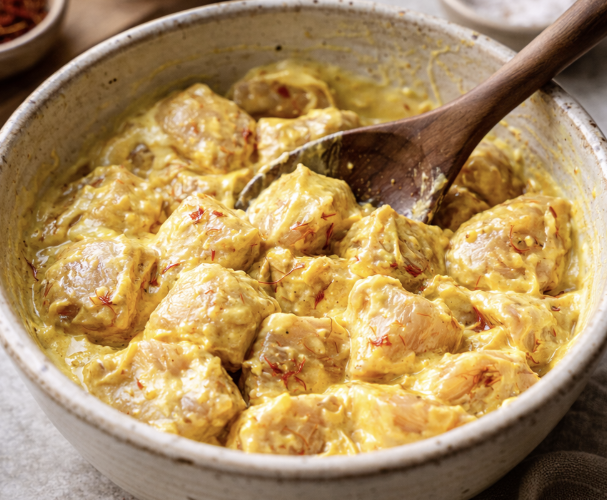 Persische Safran-Hähnchenspieße mit Berberitzen-Glasur_3