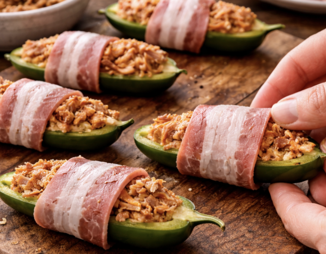 Mit Pulled Pork gefüllte Jalapeño-Poppers_4