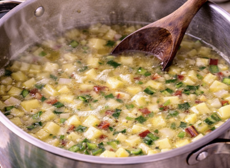 Mangold-Kartoffel-Suppe mit Knoblauch_4