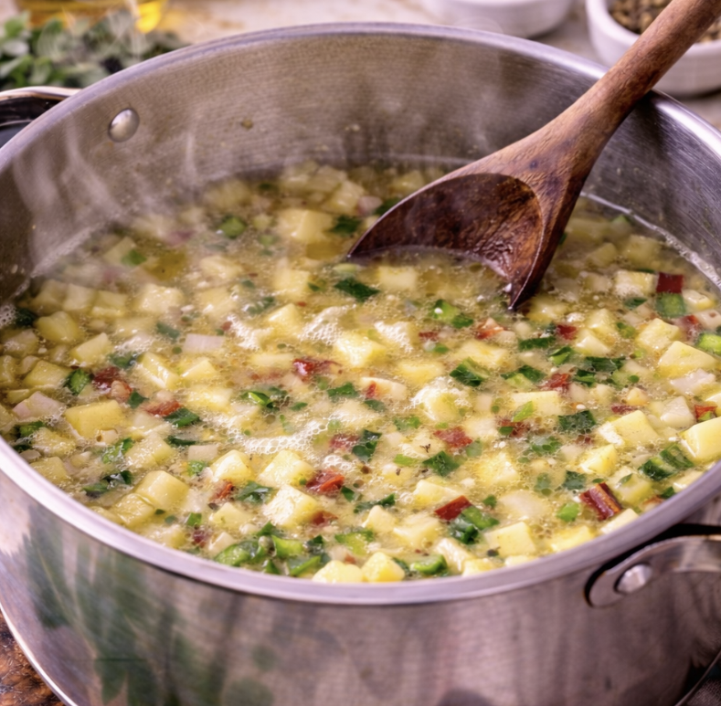 Mangold-Kartoffel-Suppe mit Knoblauch_4
