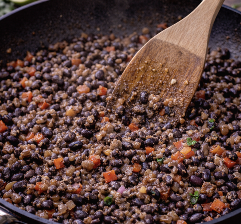 Tacos mit schwarzen Bohnen und Avocado_4
