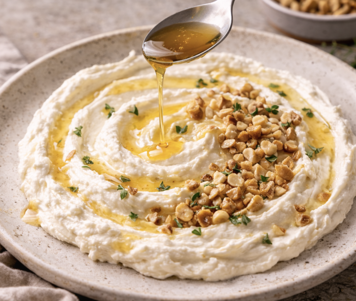 Whipped Ricotta mit Trüffelhonig & gerösteten Haselnüssen_4