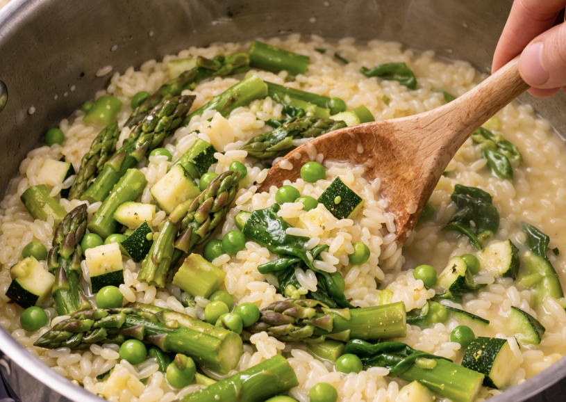 Frühlingsrisotto mit Gemüse_5
