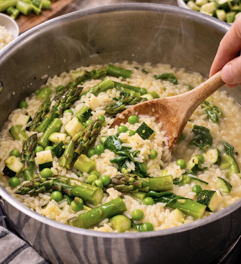 Frühlingsrisotto mit Gemüse_5