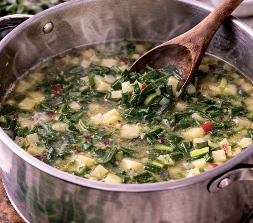 Mangold-Kartoffel-Suppe mit Knoblauch_5