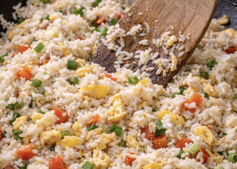 Gebratener Reis mit Ananas und Garnelen_5