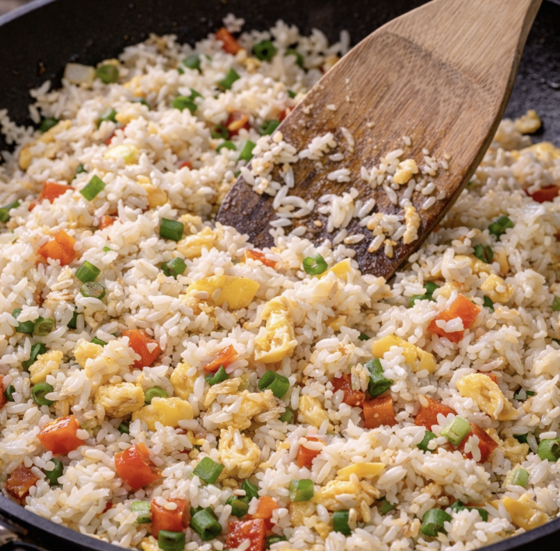 Gebratener Reis mit Ananas und Garnelen_5