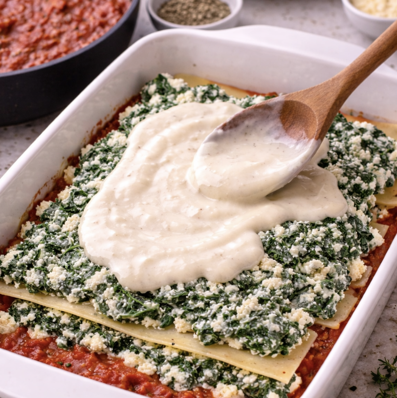 Vegetarische Spinat-Lasagne_5