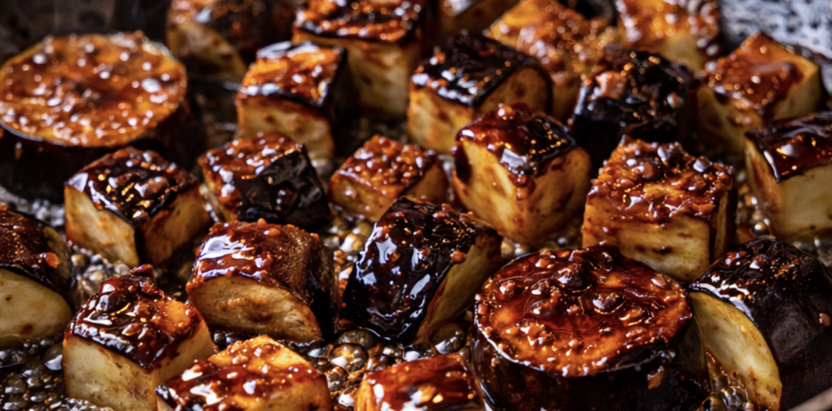 Japanische Miso-glazierte Auberginen-Häppchen_5