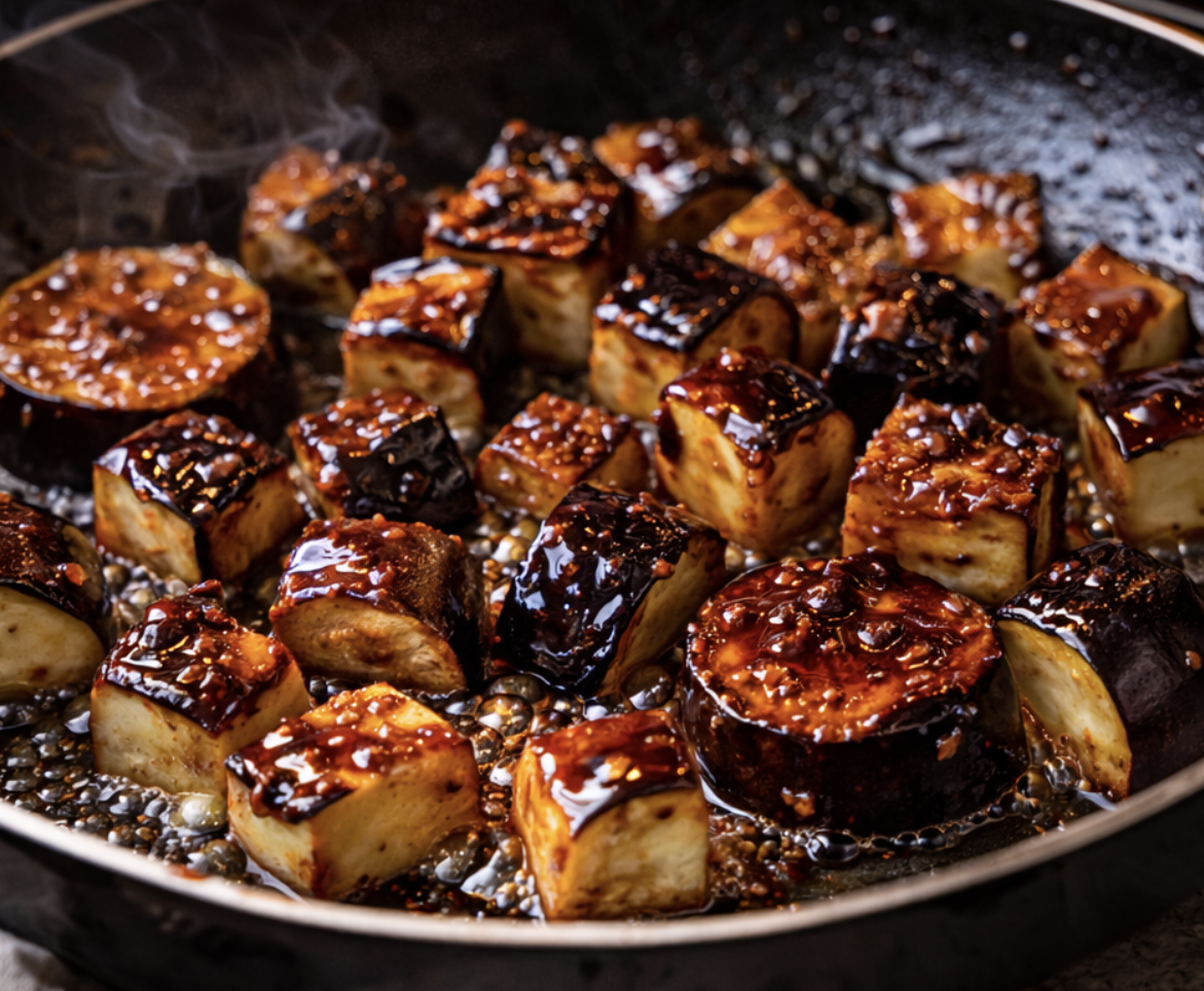 Japanische Miso-glazierte Auberginen-Häppchen_5