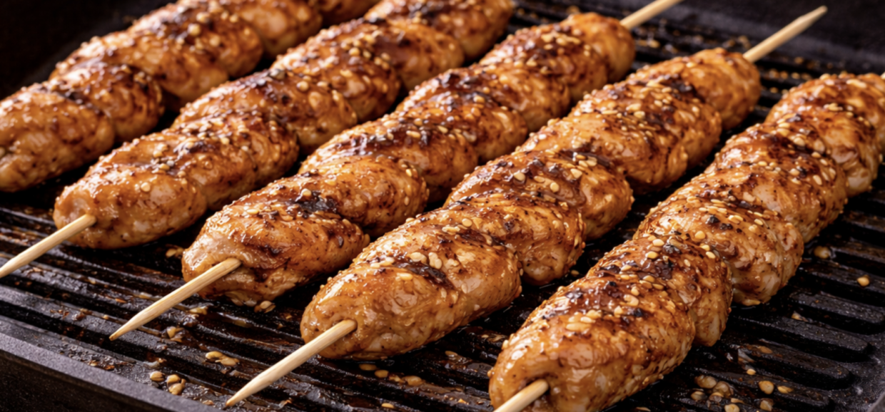 Hähnchen-Satay mit Erdnusssauce_5