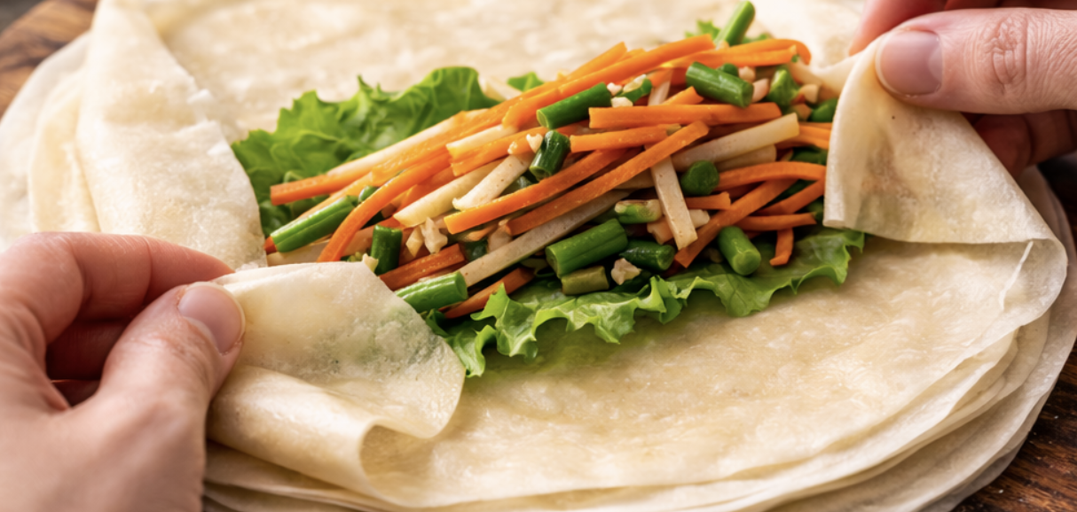 Frische philippinische Frühlingsrollen mit Palmenherz_5