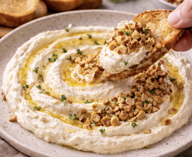 Whipped Ricotta mit Trüffelhonig & gerösteten Haselnüssen_3