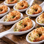 Knoblauchbuttergarnelen mit Chiliflocken in Minilöffeln_6