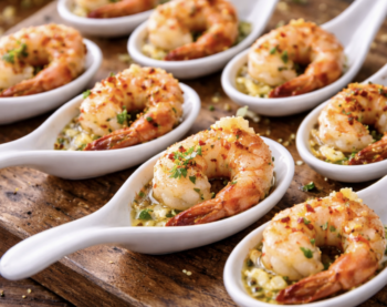 Knoblauchbuttergarnelen mit Chiliflocken in Minilöffeln_6