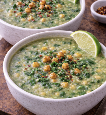 Spinat-Kichererbsen-Suppe mit Knoblauch_6