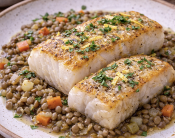 Kabeljau auf Linsen-Gemüse_6