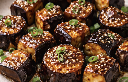 Japanische Miso-glazierte Auberginen-Häppchen_6