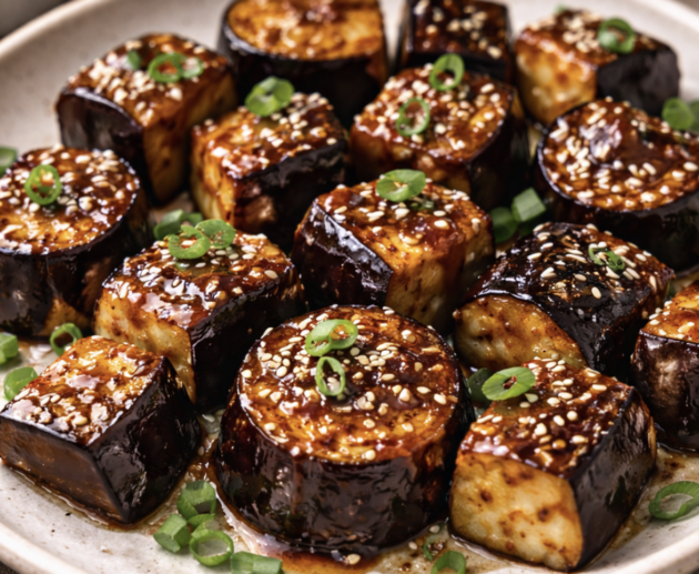 Japanische Miso-glazierte Auberginen-Häppchen_6