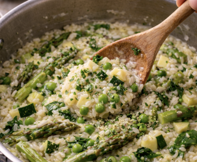 Frühlingsrisotto mit Gemüse_7