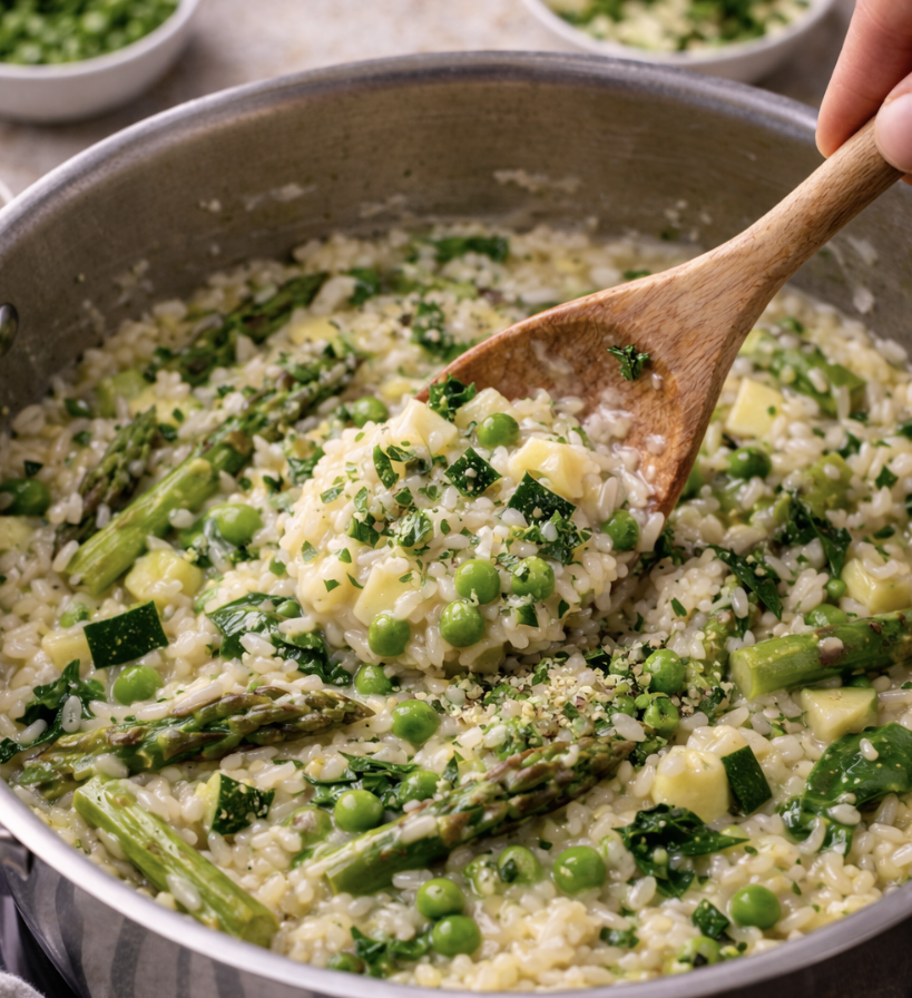 Frühlingsrisotto mit Gemüse_7