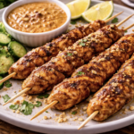 Hähnchen-Satay mit Erdnusssauce_7