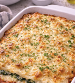 Vegetarische Spinat-Lasagne