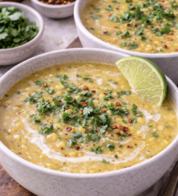 Mais-Chili-Suppe mit Limette