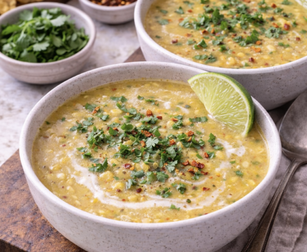 Mais-Chili-Suppe mit Limette_7