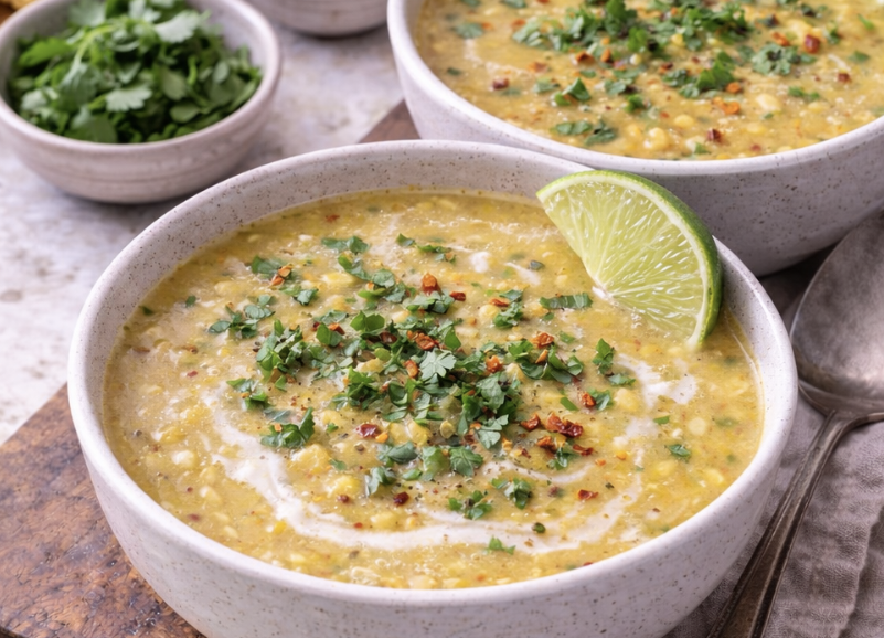 Mais-Chili-Suppe mit Limette_7