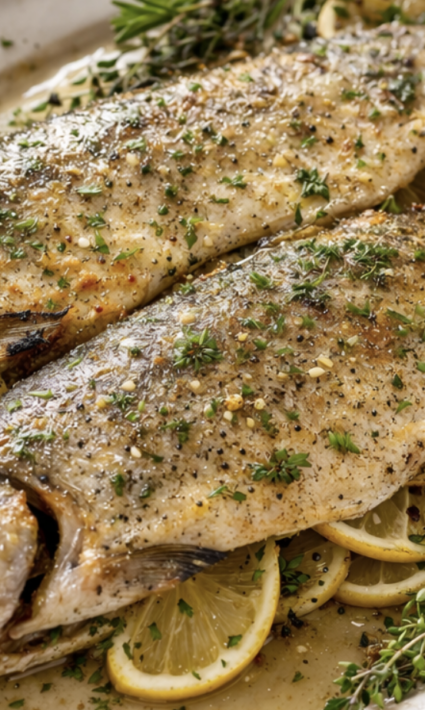 Gebackene Forelle mit Kräutern_8