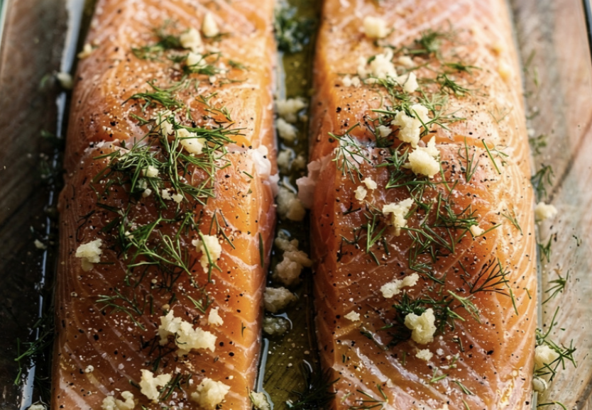 Ofengebackener Lachs mit Blumenkohlpüree_2