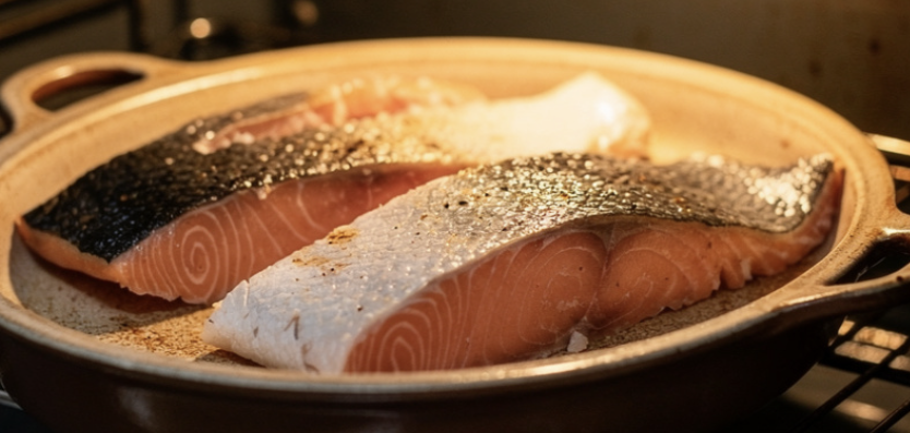 Ofengebackener Lachs mit Blumenkohlpüree_3